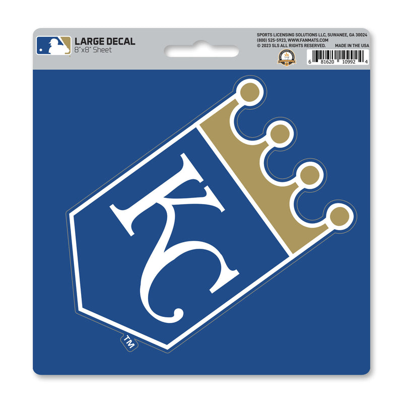 MLB Kansas City Royals Decal Large 8"X8" Auto RV Boat Cooler Luggage