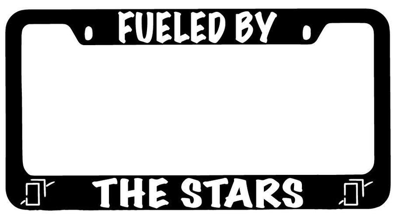 Fueled By The Stars (Astrologian) Black METAL License Plate Frame FFXIV  Mod-GRAPH9856236-9885