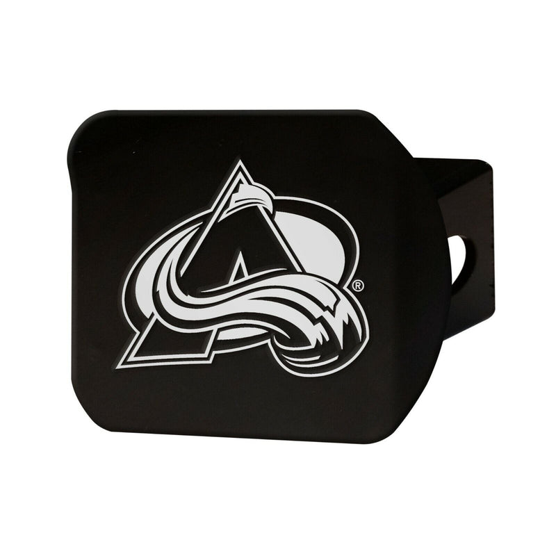 NHL Colorado Avalanche 3D Chrome on Black Metal Hitch Cover