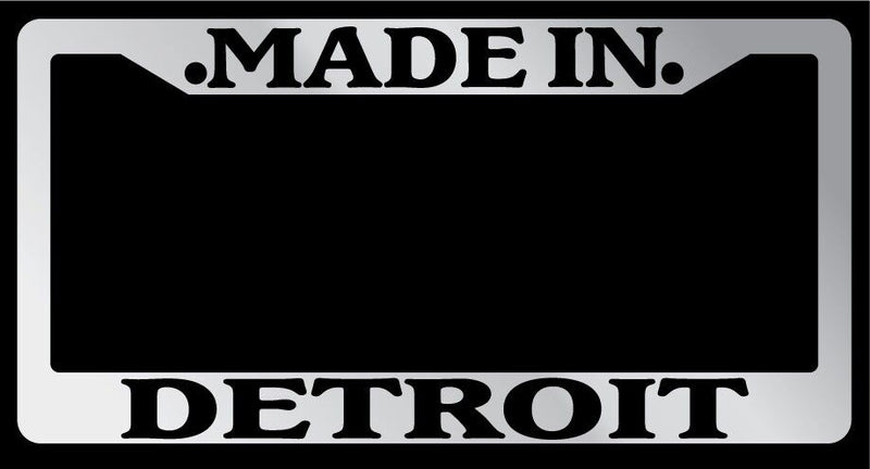 Chrome License Plate Frame Made in Detroit Auto Accessory 1213  Mod-GRAPH9856236-1268