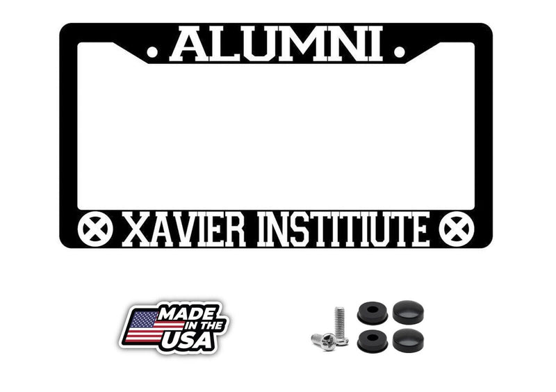 Alumni Xavier Institute Black Plastic License Plate Frame