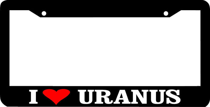 I Love Heart URANUS License Plate Frame