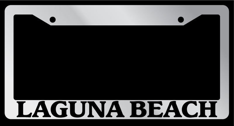 Chrome METAL License Plate Frame LAGUNA BEACH Auto Accessory 1512  Mod-GRAPH9856236-8922