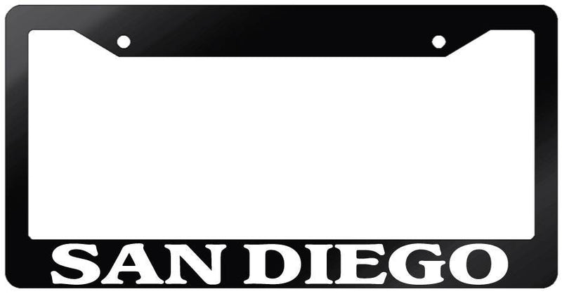 Glossy Black License Plate Frame SAN DIEGO Auto Accessory  Mod-GRAPH9856236-6949