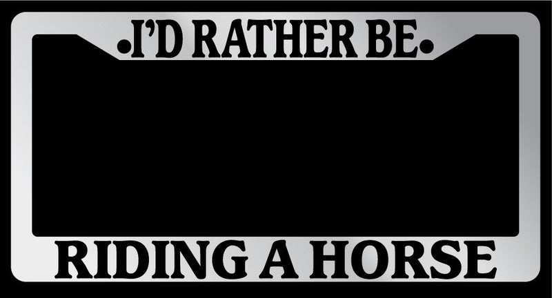 Chrome Metal License Plate Frame I&