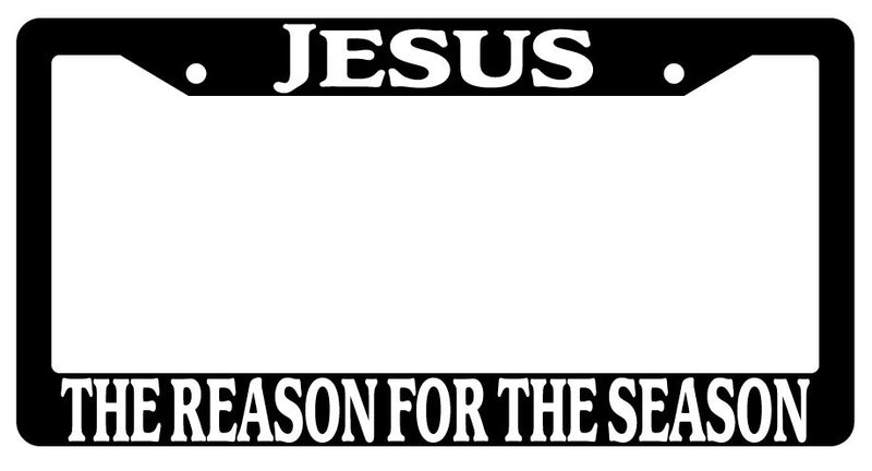 Black License Plate Frame Jesus The Reason For The Season Accessory Novelty 1414  Mod-GRAPH9856236-941