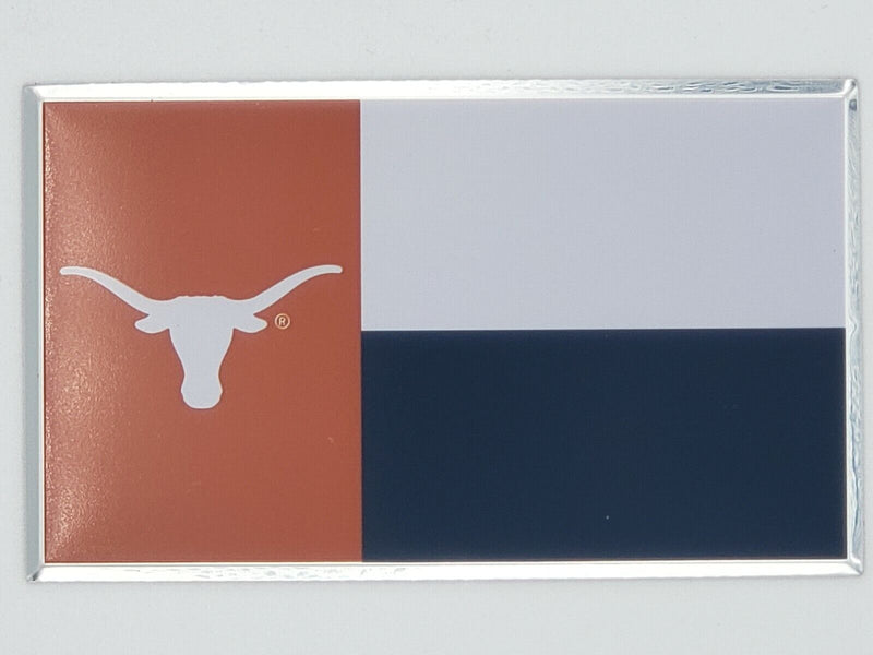 NCAA Texas Longhorns Color Flag Auto Emblem