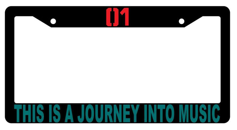 This Is A Journey Into Music Black Plastic License Plate Frame Auto Vocaloid  Mod-GRAPH9856236-2868