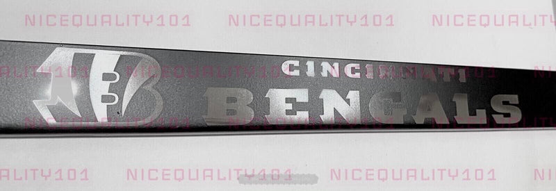 Cincinnati Bengals Laser Engraved Etched Stainless Finished License Plate Frame