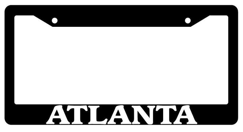 Black License Plate Frame New City State Atlanta Auto Accessory 1067  Mod-GRAPH9856236-1437
