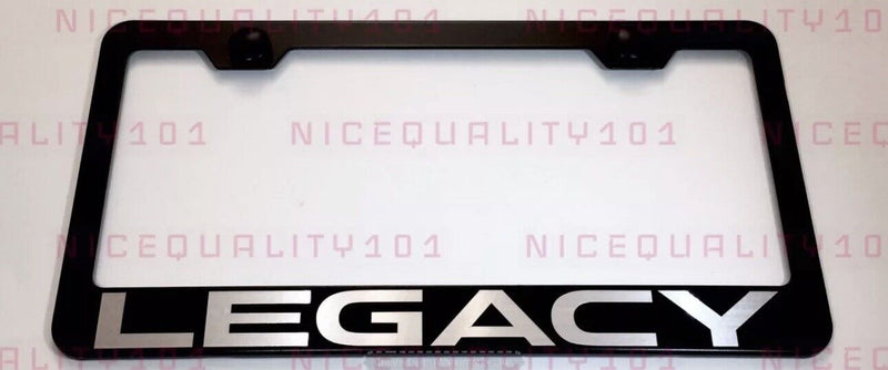 Legacy Stainless Steel Finished License Plate Frame Holder Rust Free