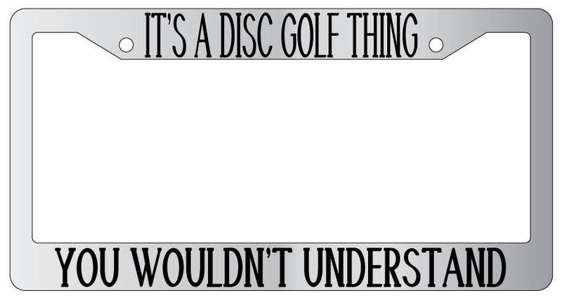 Chrome License Plate Frame IT&