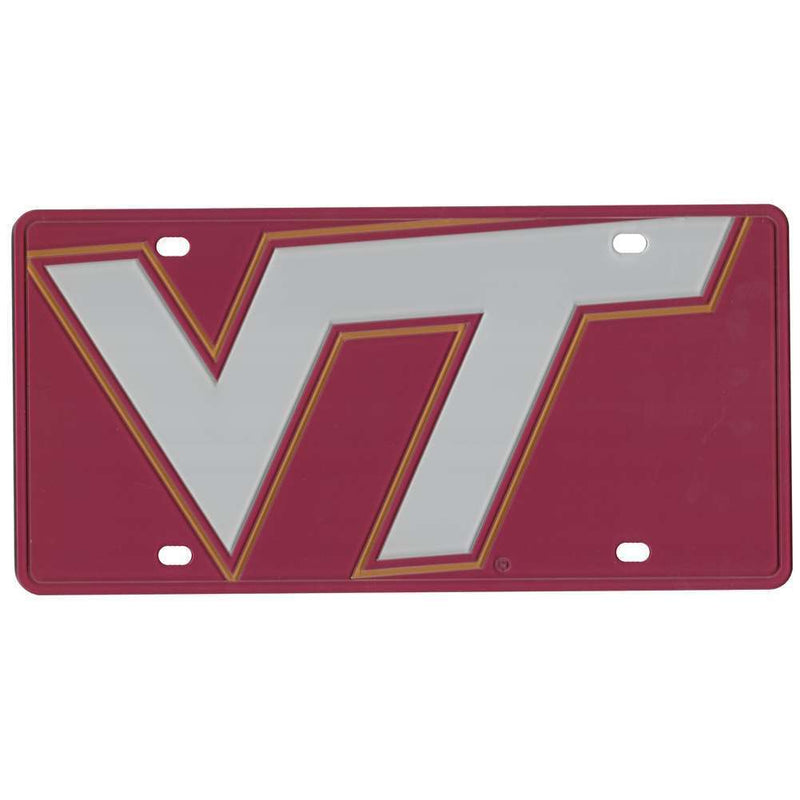 NCAA Virginia Tech Hokies Full Color Mega Inlay License Plate