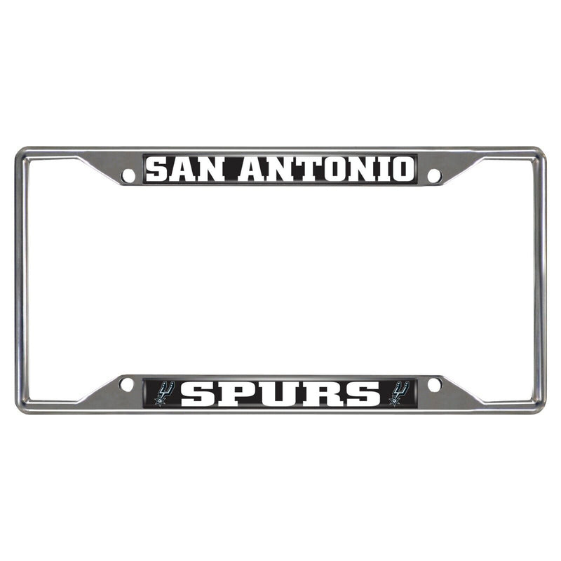 NBA San Antonio Spurs Chrome Metal License Plate Frame