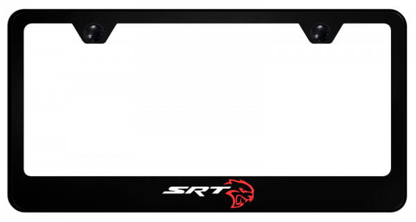 Ram Liscense Plate Frame Dodge Challenger RT Classic In Red Black - Foto 5