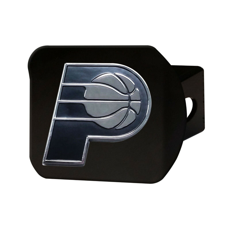 NBA Indiana Pacers 3D Chrome on Black Metal Hitch Cover