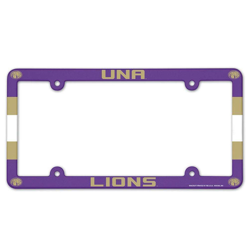 NCAA North Alabama Lions Plastic License Plate Frame