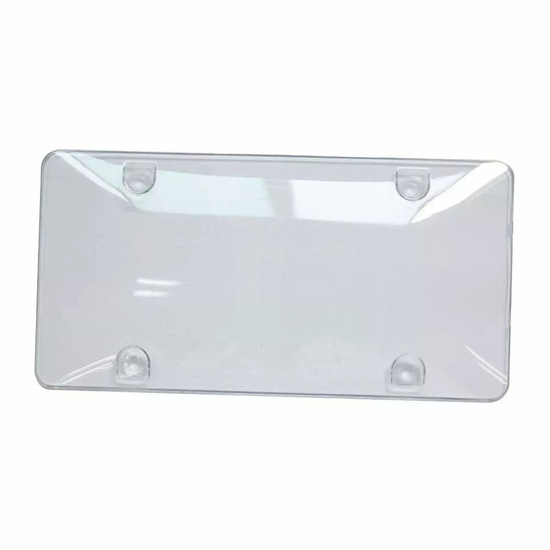 Unbreakable Clear Transparent License Plate Tag Holder Frame Bumper Shield Cover