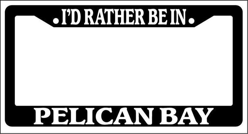 Black License Plate Frame I&