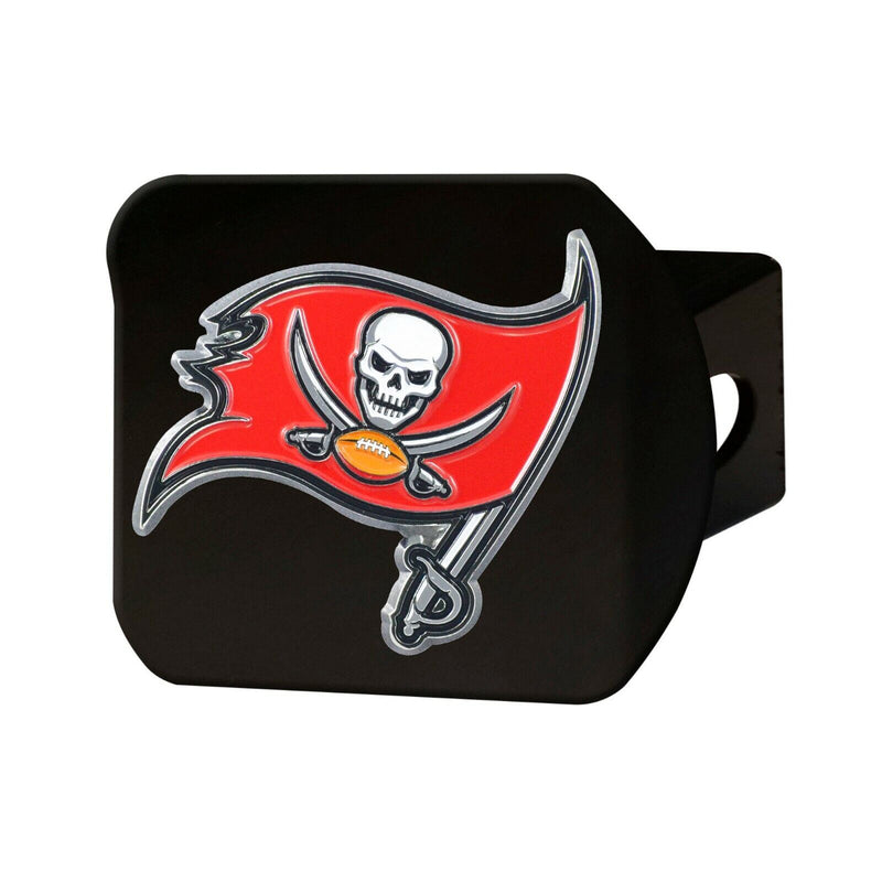 NFL Tampa Bay Buccaneers 3D Color on Black Hitch Cover