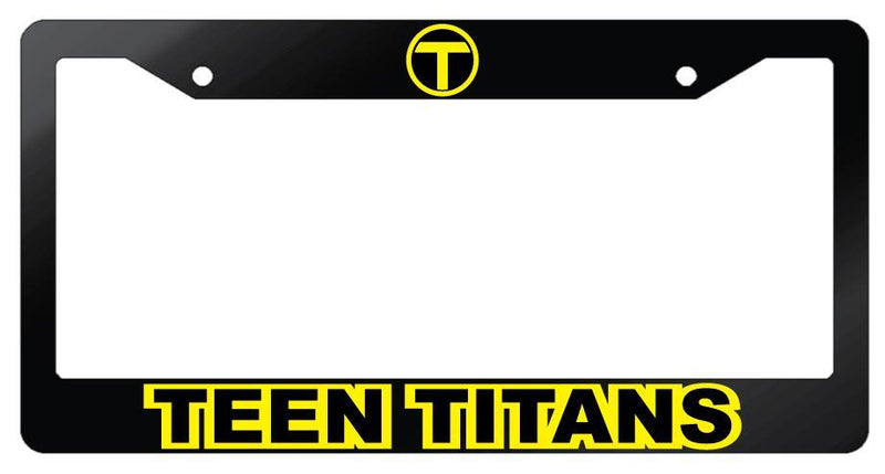 Teen Titans Glossy Black Plastic License Plate Frame DC  Mod-GRAPH9856236-6999