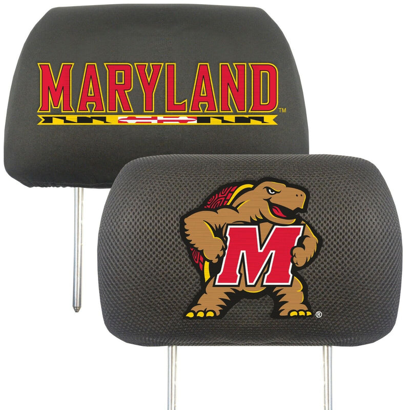 NCAA Maryland Terrapins 2-Piece Embroidered Headrest Covers