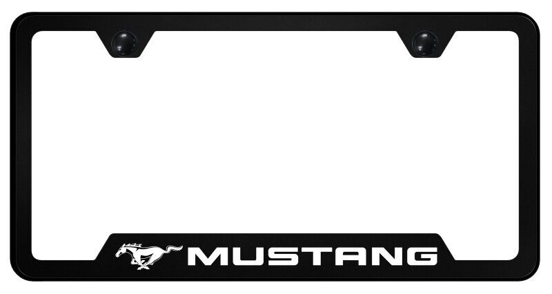 Ford Mustang Universal Black Unbreakable Polycarbonate License Plate Frame