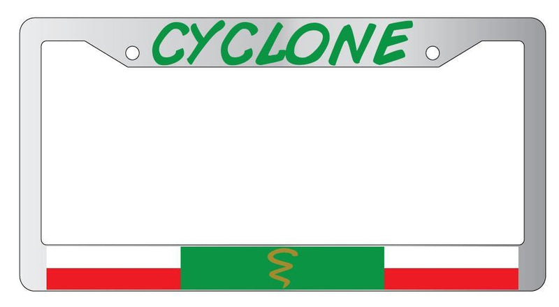Cyclone Chrome METAL License Plate Frame Auto DC  Mod-GRAPH9856236-7939