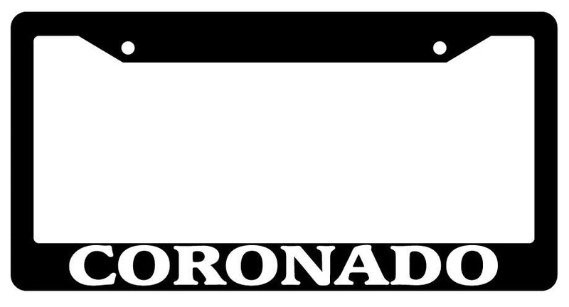 Black License Plate Frame Coronado City State Auto Accessory 2000  Mod-GRAPH9856236-351