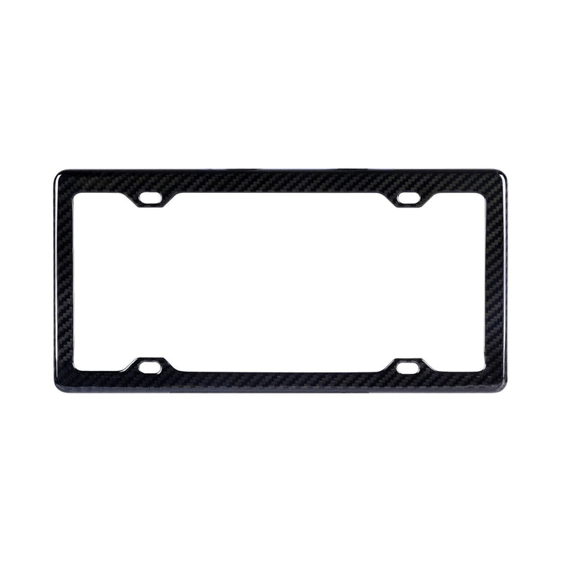 Real Carbon Fiber Silm 4 Holes License Plate Frame + Hardware Choose Your Finish