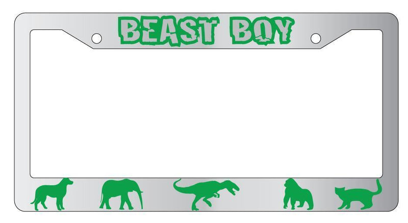 Beast Boy Chrome METAL License Plate Frame Auto DC  Mod-GRAPH9856236-7942