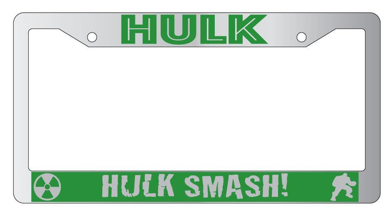 Hulk Chrome License Plate Frame For Marvel  Mod-GRAPH9856236-5018