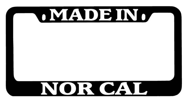 Black METAL License Plate Frame Made In Nor Cal Auto Accessory 2419  Mod-GRAPH9856236-9153