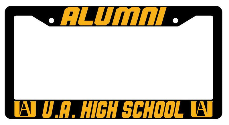 Alumni UA High School Black Plastic License Plate Frame MHA  Mod-GRAPH9856236-2452