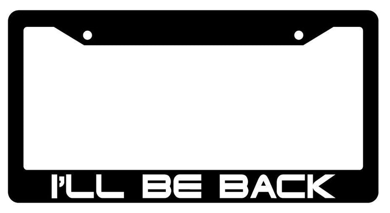 Black License Plate Frame I&