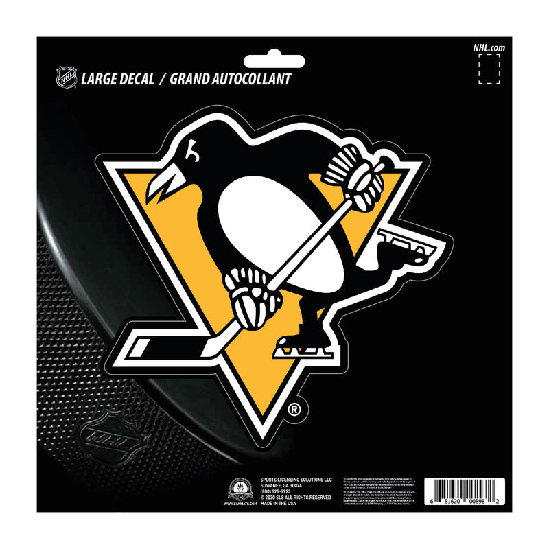 NHL Pittsburgh Penguins Decal Large 8"X8" Auto RV Boat Cooler Luggage