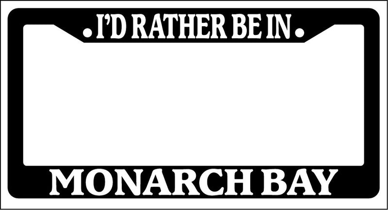 Black License Plate Frame I&
