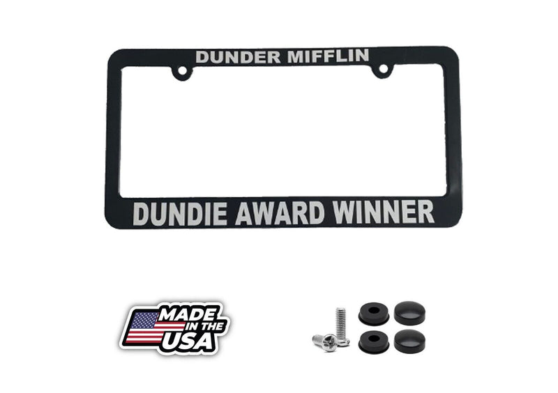Dundie Award Winner The Office Dunder Mifflin Car License Plate Frame Holder