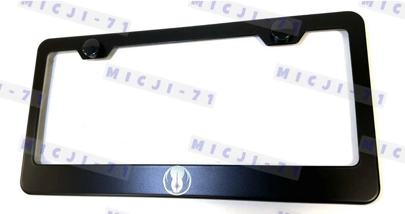 Laser Engraved Etched Star Wars Stainless License Plate Holder Frame