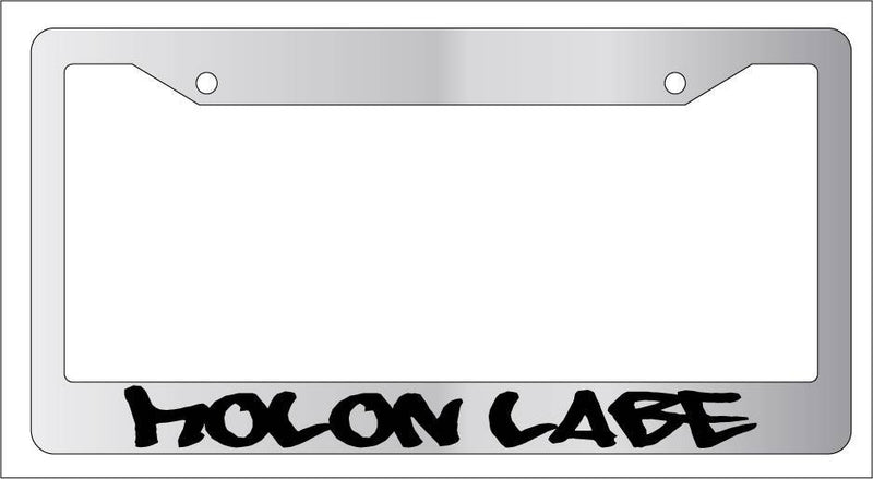 Chrome License Plate Frame MOLON LABE (DESIGN 