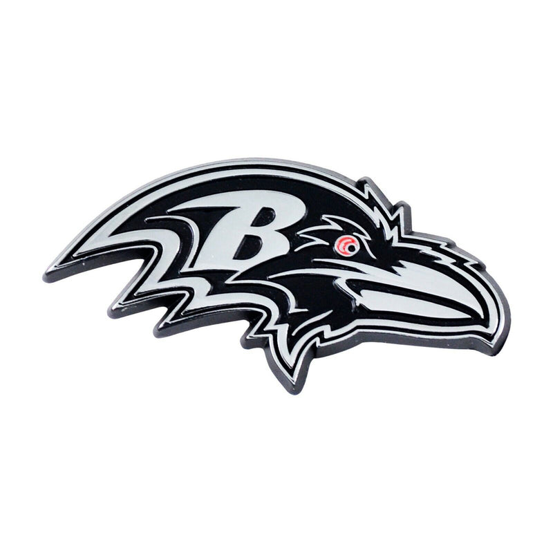 NFL Baltimore Ravens Diecast 3D Chrome Emblem Car Truck RV