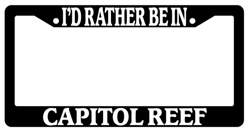 Black License Plate Frame I&