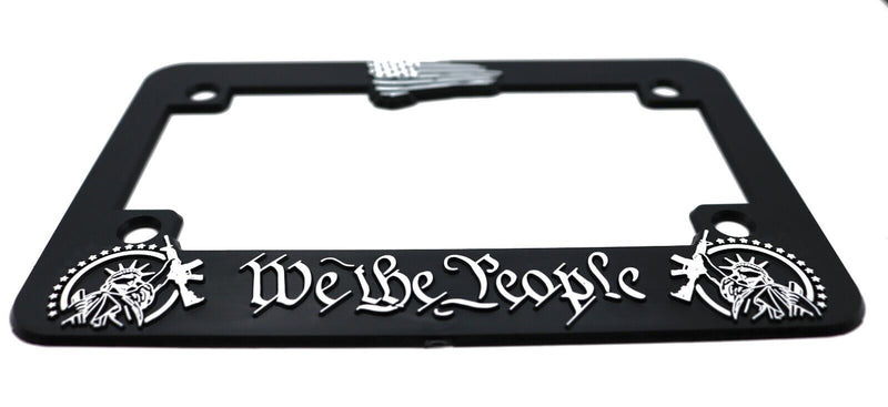 We The People for America Moto License Plate Frame