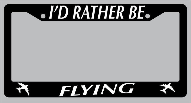 Black License Plate Frame I&
