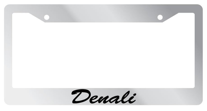 Chrome License Plate Frame Denali Cursive Auto Accessory Novelty 1982  Mod-GRAPH9856236-4690