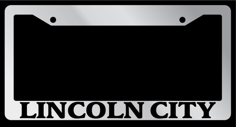 Chrome License Plate Frame Lincoln City Auto Accessory 1531  Mod-GRAPH9856236-5128