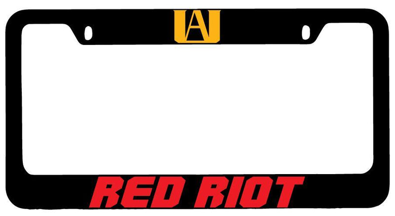Red Riot Black METAL License Plate Frame Auto My Hero Academia  Mod-GRAPH9856236-8675