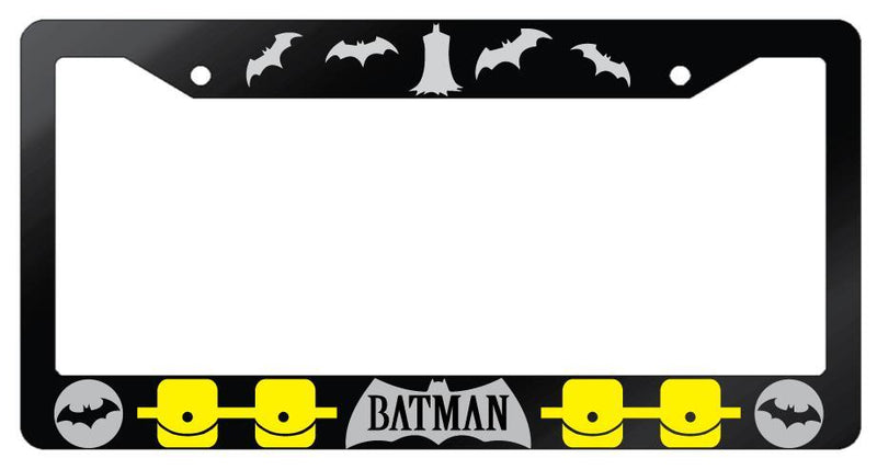 Batman Glossy Black Plastic License Plate Frame DC  Mod-GRAPH9856236-6971