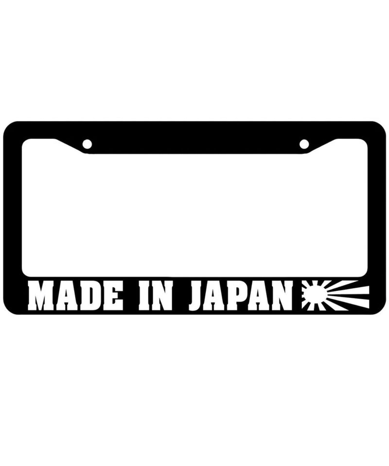 MADE IN JAPAN LICENSE PLATE FRAME JDM LOW CAMBER TYPE R FLUSH FUNNY CAR EURO