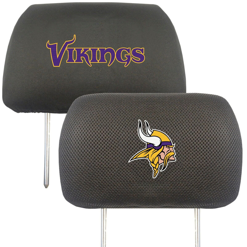 NFL Minnesota Vikings 2-Piece Embroidered Headrest Covers